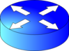Blue Router Symbol Clip Art